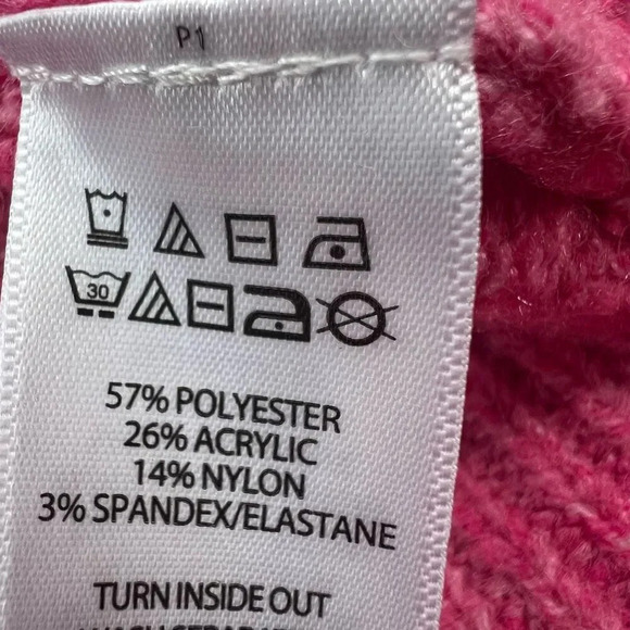 Cupcakes and Cashmere Womens Pink Heart Crew Neck Pullover‎ Sweater Size XS - Picture 5 of 8